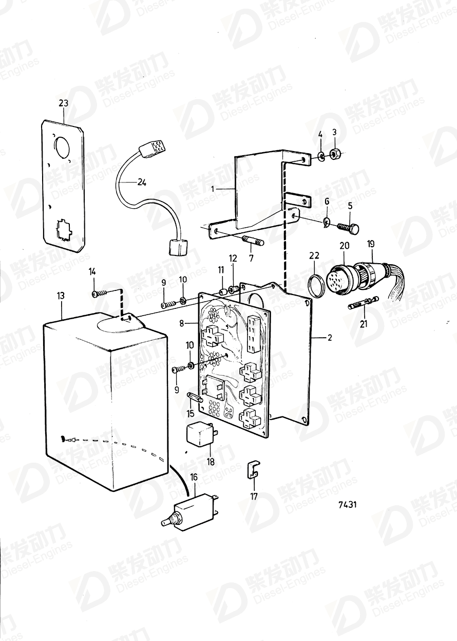 volvo penta Fuse, blue 943905 Drawing volvo penta Fuse, blue 943905 Drawing